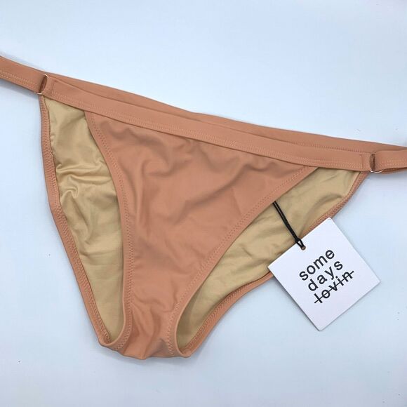 Some Days Lovin Sun Beat Down nude bikini bottom size L NWT - Picture 1 of 4